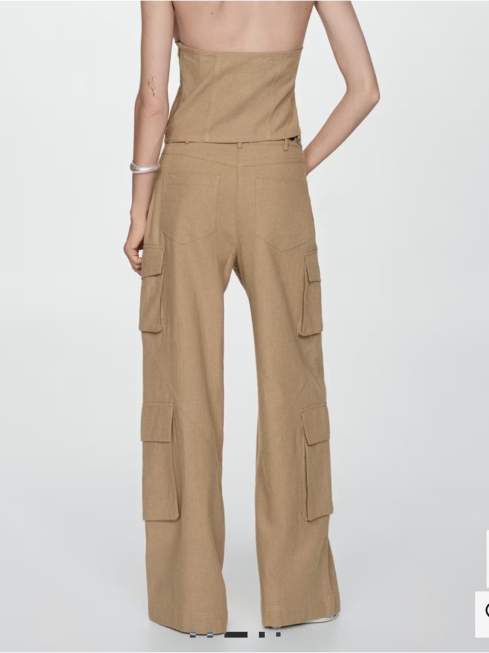 Mango Cotton Cargo Pants View 2